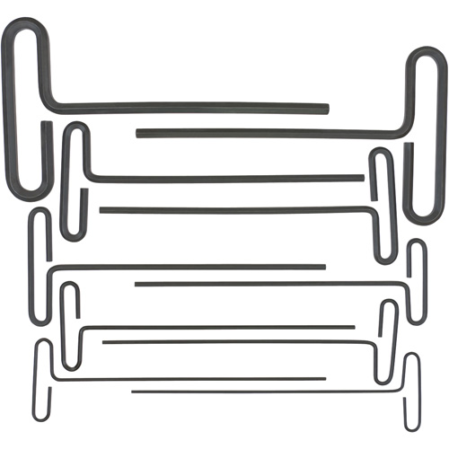 Jeu de cl&eacute;s hexagonales &agrave; poign&eacute;e en T &agrave; boucle, 10 mcx, Imp&eacute;rial Sécurité Médic