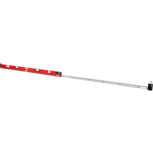 RedStick Expandable Level, I-Beam, 12' L, Aluminum, 3, Magnetic Sécurité Médic