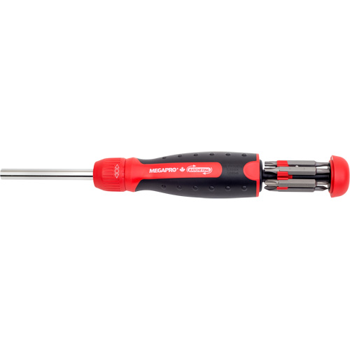 Ratcheting Tamperproof Screwdriver, 8-1/2" L, Cushion Grip Handle Sécurité Médic