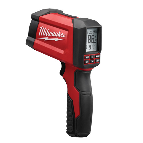 Infrared/Contact Temp-Gun Thermometer, -40°- 1472°F ( -40°-800°C ), 30:1, Adjustable Emmissivity Sécurité Médic