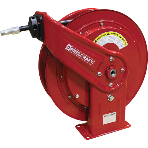 HD70000 Series Heavy-Duty Hose Reel with Hose, Greases, 3/8" x 75', Single Hose, 4800 PSI Sécurité Médic