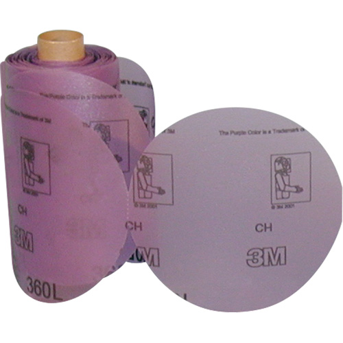 Rouleau de disques abrasifs Stikit 360L, 6" dia., Grain P800, Oxyde d'aluminium Sécurité Médic