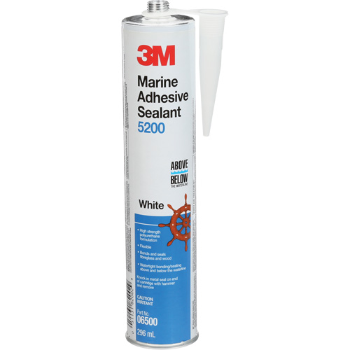 Adh&eacute;sif &eacute;tanche de calibre marin 5200, 378 ml, Blanc Sécurité Médic