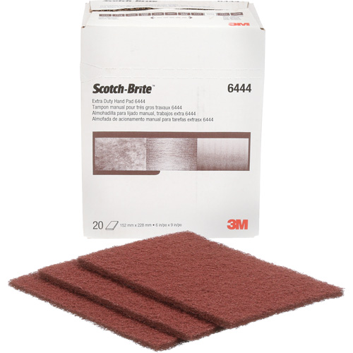 Scotch-Brite Extra-Duty Hand Pad, Aluminum Oxide, 9" x 6", Fine Grit Sécurité Médic
