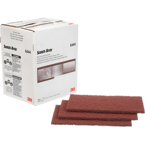 Scotch-Brite Extra-Duty Hand Pad, Aluminum Oxide, 9" x 6", Fine Grit Sécurité Médic
