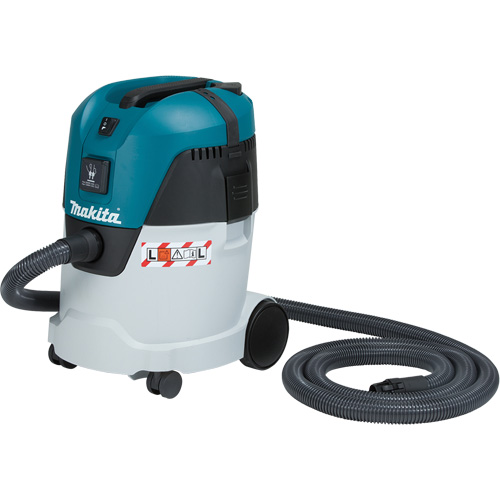 L Class Push & Clean Compact Dust Extractor, Wet-Dry, 1.34 HP, 6.6 US Gal. (25 Litres) Sécurité Médic