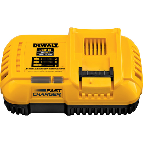 Fan Cooled Fast Charger, 20 V, Lithium-Ion Sécurité Médic