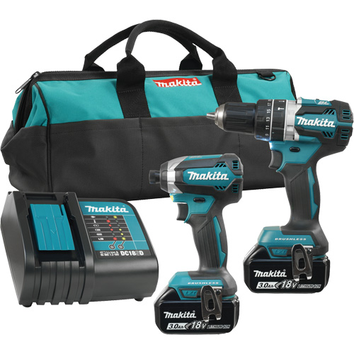LXT&reg; 2-Tool Brushless Motor Combo Kit, 18 V Sécurité Médic