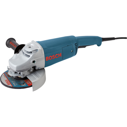 Large Angle Grinder with Rat Tail Handle, 7", 120 V, 15 A, 6500 RPM Sécurité Médic