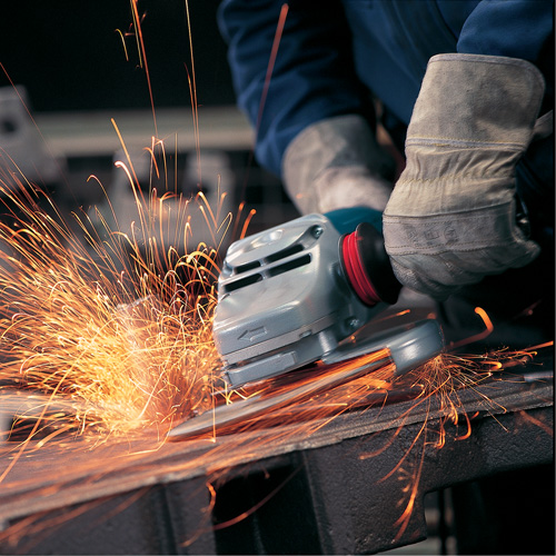 Large Angle Grinder with Rat Tail Handle, 7", 120 V, 15 A, 6500 RPM Sécurité Médic