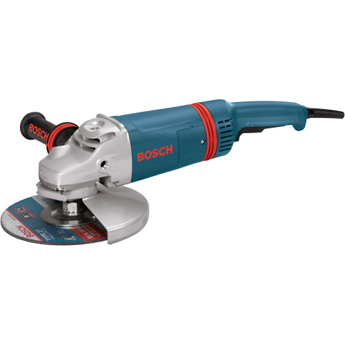 Large Angle Grinder with Rat Tail Handle, 9", 120 V, 15 A, 6000 RPM Sécurité Médic