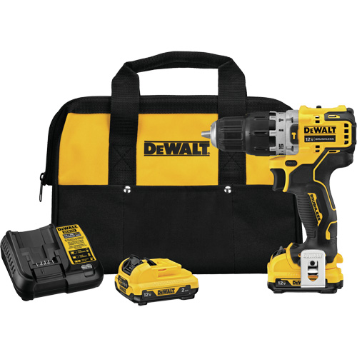 Xtreme Brushless Hammer Drill Kit, 12 V, 3/8", 250 UWO, 0-1500 RPM Sécurité Médic