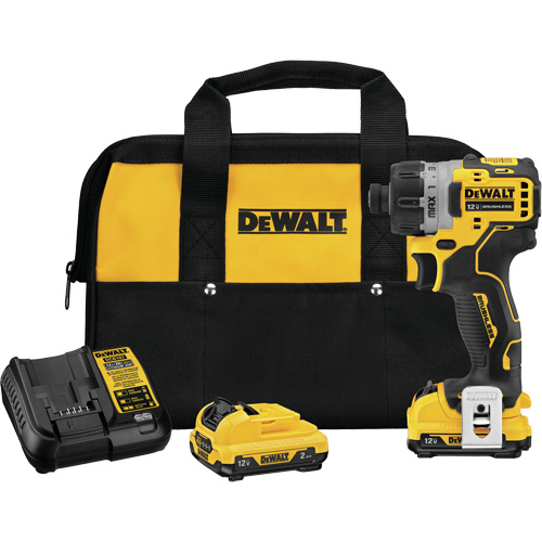 Trousse de tournevis &agrave; moteur sans balai Xtreme, 1/4", 12 V, 200 UWO couple max., Lithium-ion bloc-pile Sécurité Médic