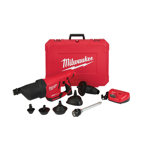 Trousse de pistolet &agrave; air de nettoyage de drain M12 Airsnake, &eacute;lectrique Sécurité Médic