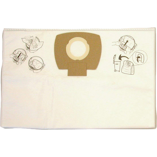 Sacs-filtre en papier pour aspirateur, 8 gal. US Sécurité Médic