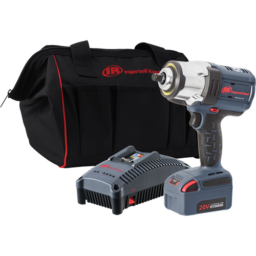IQv20 High Torque Cordless Impact Wrench Kit, 20 V, 1/2" Socket Sécurité Médic