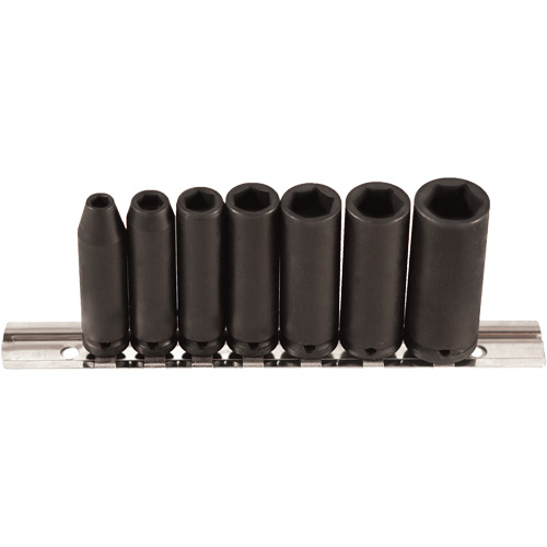 Socket Set, 7 Pcs, Impact, 1/4" Drive Size, Deep Sécurité Médic