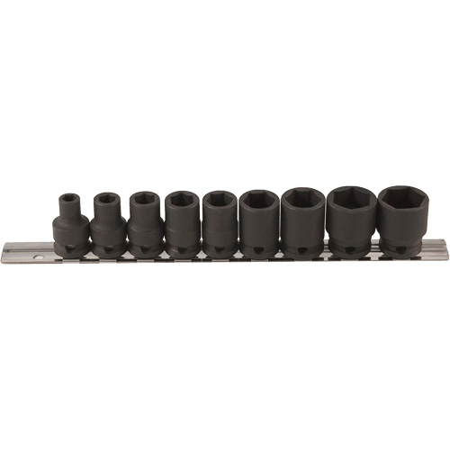 Jeu de douilles &agrave; paroi mince, 9 Mcx, Chocs, Prise de 3/8" Sécurité Médic