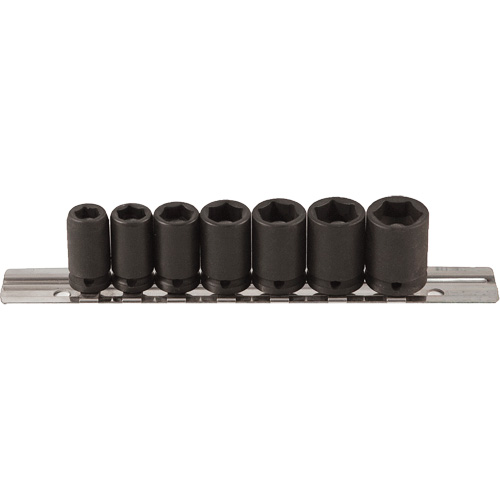 Magnetic Socket Set, 7 Pcs, Impact, 1/4" Drive Size Sécurité Médic