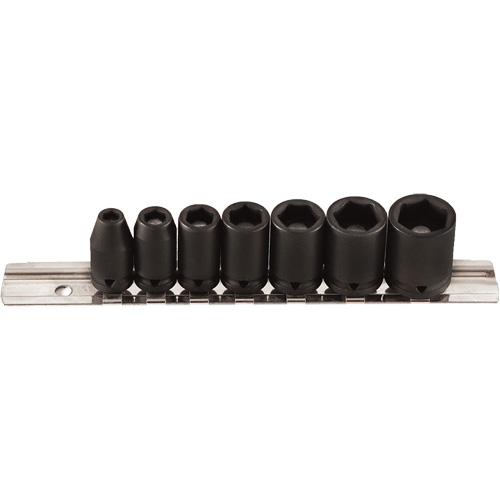 Magnetic Socket Set, 7 Pcs, Impact, 1/4" Drive Size Sécurité Médic
