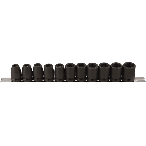 Socket Set, 11 Pcs, Impact, 1/2" Drive Size Sécurité Médic