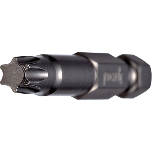 Power Bit, Torx, T-7 Tip, 1/4" Drive Size, 2" Length Sécurité Médic