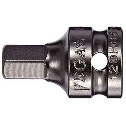 Socket Bit, Hex, 3 mm x 3/4" L, 1/4" Drive Sécurité Médic