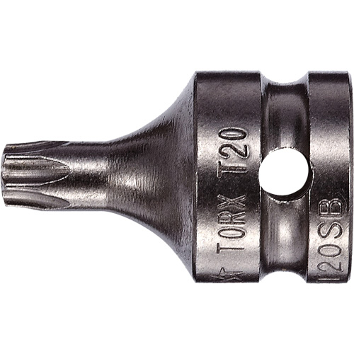 Socket Bit, Torx&reg; Tamper, 8 x 3/4" L, 1/4" Drive Sécurité Médic