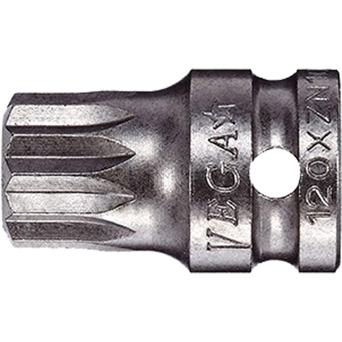 Socket Bit, Triple Square, 5 x 3/4" L, 1/4" Drive Sécurité Médic