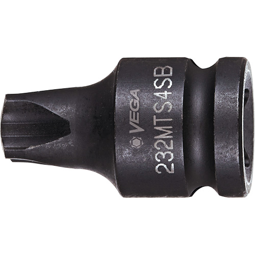 Socket Bit, Mortorq&reg; Super, 4 x 1-1/4" L, 3/8" Drive Sécurité Médic