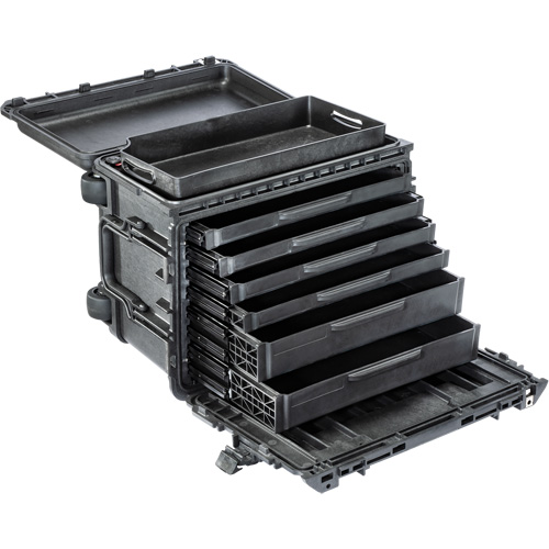 Gen 2 Mobile Tool Chest, 24" W, 7 Drawers, Black Sécurité Médic