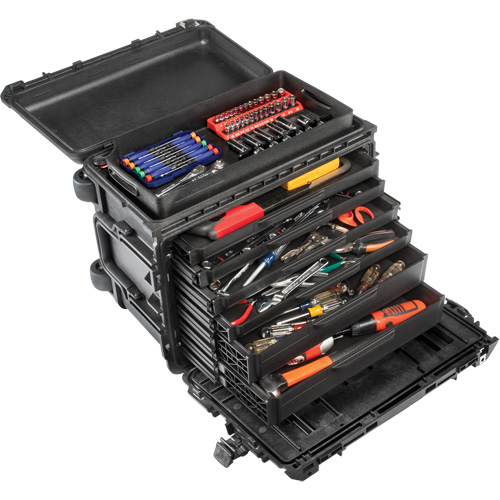 Gen 2 Mobile Tool Chest, 24" W, 6 Drawers, Black Sécurité Médic
