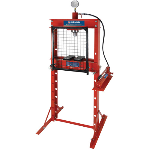 Hydraulic Shop Press with Grid Guard, 20 tons Capacity Sécurité Médic