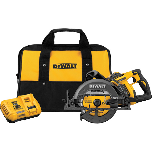 FlexVolt&reg; Worm Drive Style Saw Kit, 7-1/4", 60 V Sécurité Médic