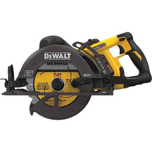 FlexVolt&reg; Worm Drive Style Saw Kit, 7-1/4", 60 V Sécurité Médic