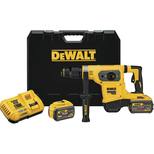 FlexVolt&reg; SDS-Max Combination Hammer Kit, 60 V, 1-9/16", 4.4 ft-lbs, 540 RPM Sécurité Médic