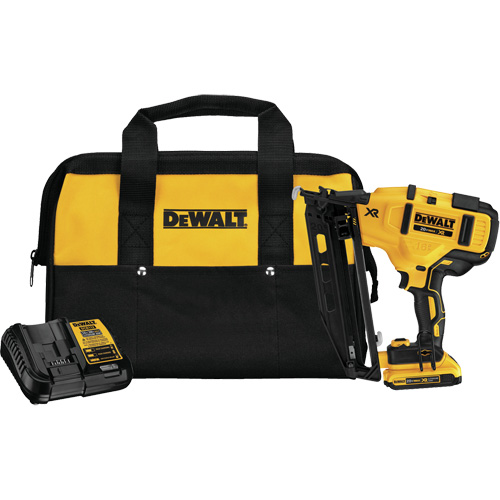 Max XR&reg; Angled Finish Nailer Kit, 20 V, Lithium-Ion Sécurité Médic