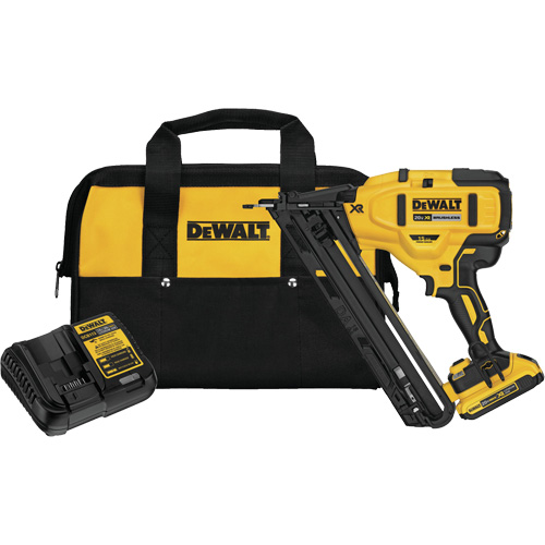 Max XR&reg; Angled Finish Nailer Kit, 20 V, Lithium-Ion Sécurité Médic