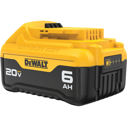 Max XR&reg; Premium Battery Pack, Lithium-Ion, 20 V, 6 Ah Sécurité Médic