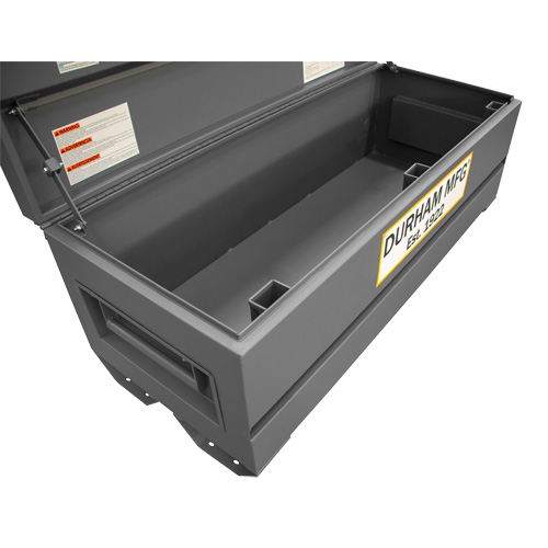 Jobsite Storage Box, 60" x 24" x 22-3/4", Steel, Grey Sécurité Médic