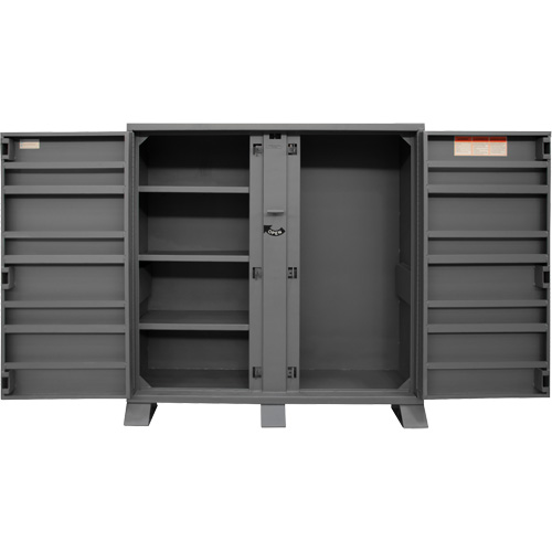 Jobsite Storage Shelving Cabinet, Steel, 47.5 Cubic Feet, Grey Sécurité Médic