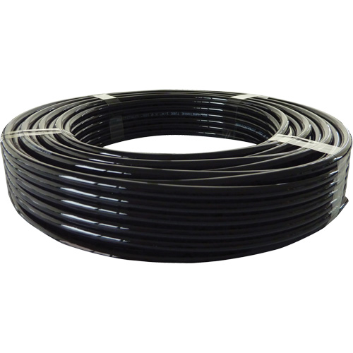 Longlife Pneumatic Tubing, Air, 4 mm/0.15625" OD x 100' L, Nylon/Polyurethane, Black, 353 PSI at 20°C Sécurité Médic