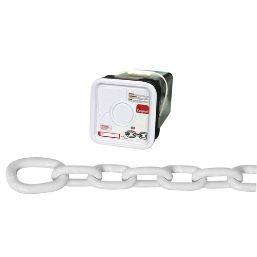 System 3 Anchor Lead Proof Coil Chain, Low Carbon Steel, 5/16" x 75' (22.9 m) L, Grade 30, 1900 lbs. (0.95 tons) Load Capacity Sécurité Médic