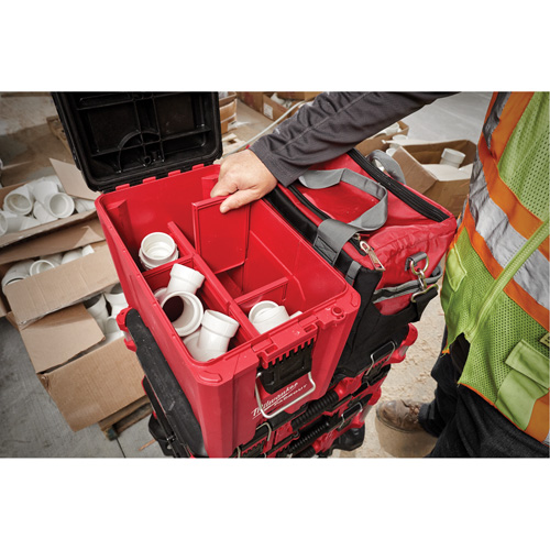 Coffre &agrave; outils compact Packout, 10" x 16-1/5" x 13", Noir/Rouge Sécurité Médic