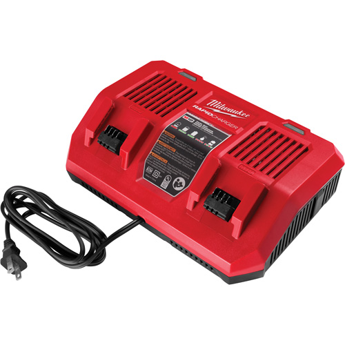 Chargeur rapide simultan&eacute; double port M18, 18 V, Lithium-ion Sécurité Médic