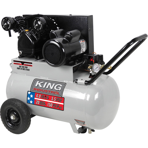 Compresseur &agrave; air, &eacute;lectrique, 20 gal. (24 gal. US), 150 PSI, 120/1/240/1 V Sécurité Médic