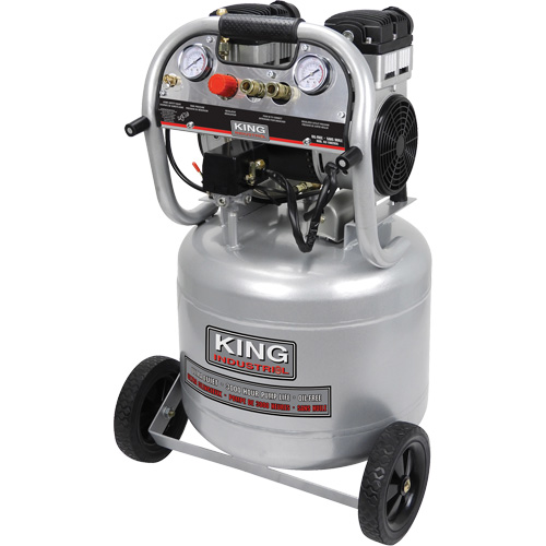 Compresseur &agrave; air sans huile ultra silencieux, &eacute;lectrique, 10 gal. (12 gal. US), 125 PSI, 120/1 V Sécurité Médic
