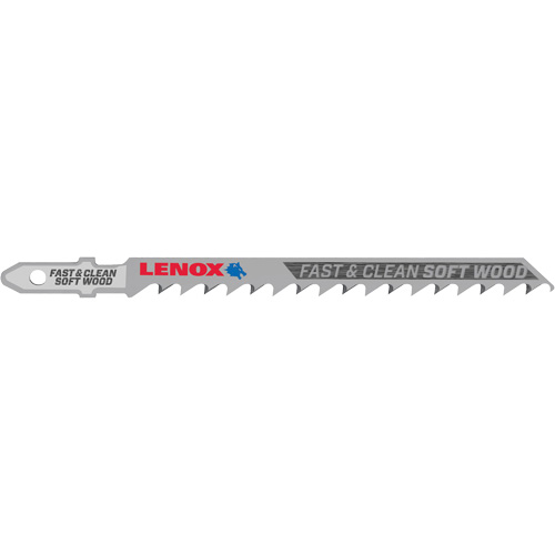 Clean Cutting Wood Jigsaw Blade, Bi-Metal, T-Shank, 4" L, 6 TPI Sécurité Médic