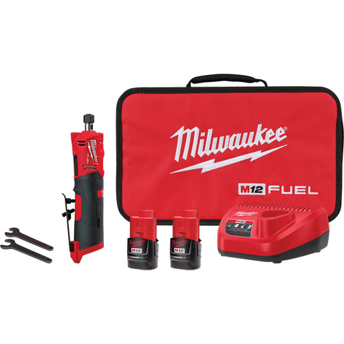 Trousse meuleuse droite M12 Fuel, 1/4" collet, 12 V, Lithium-ion Sécurité Médic