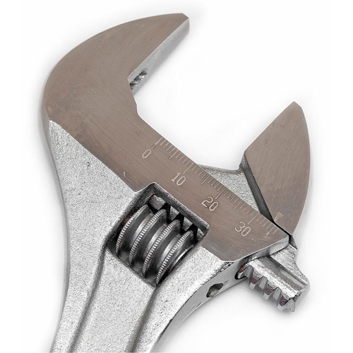 Cl&eacute; &agrave; molette — en boîte, 10" lo, la max. 1-5/16"/34 mm, Chrome Sécurité Médic